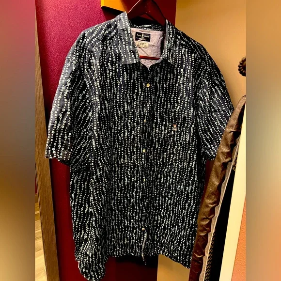 Psycho Bunny | Shirts | Mens Navy Floral Print Psycho Bunny Button Down  3xlt | Poshmark